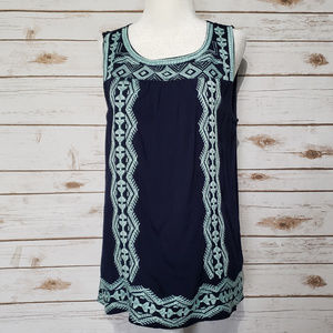 Skies Are Blue Sleeveless Blouse